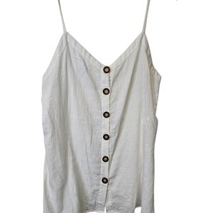 Zara Cream Button-Front Camisole